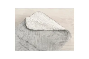 Pläd Sherpa 130 x 170 cm - Grå - Textil & mattor - Filt & pläd