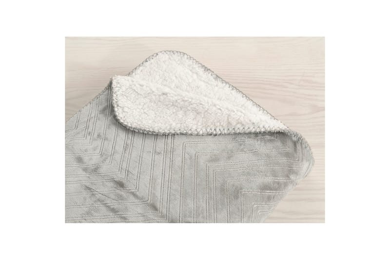 Pläd Sherpa 130 x 170 cm - Grå - Textil & mattor - Filt & pläd