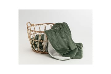 Pläd Sherpa 130 x 170 cm - Grön - Textil & mattor - Filt & pläd