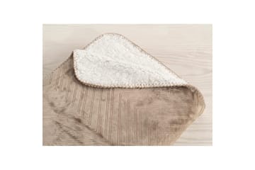 Pläd Sherpa 130 x 170 cm Linne - Linne - Textil & mattor - Filt & pläd