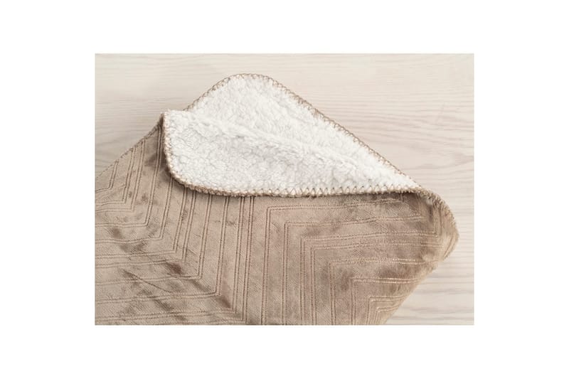 Pläd Sherpa 130 x 170 cm Linne - Linne - Textil & mattor - Filt & pläd