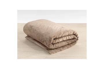 Pläd Sherpa 130 x 170 cm - Linne - Textil & mattor - Filt & pläd