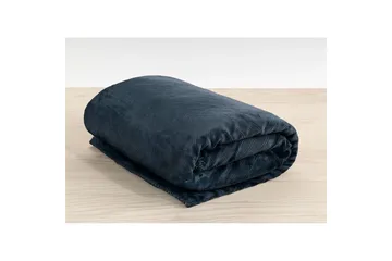 Pläd Sherpa 130 x 170 cm - Marinblå - Textil & mattor - Filt & pläd