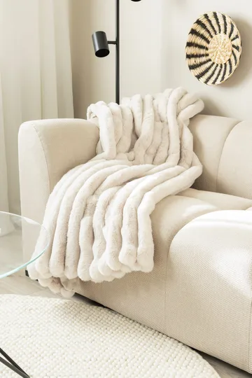 Pläd Soho 150x220 cm - Natur - Textil & mattor - Filt & pläd