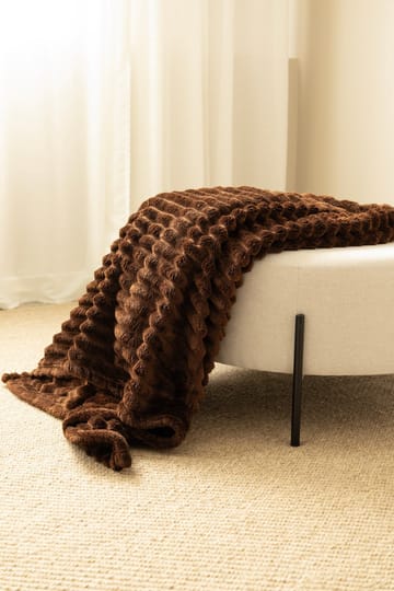 Pläd Stripe 130x170 cm - Brun - Textil & mattor - Filt & pläd