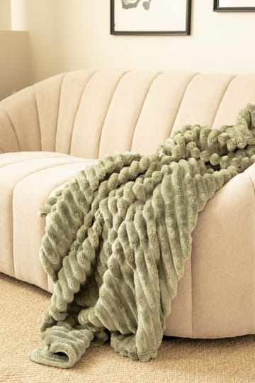 Pläd Stripe 130x170 cm - Grön - Textil & mattor - Filt & pläd