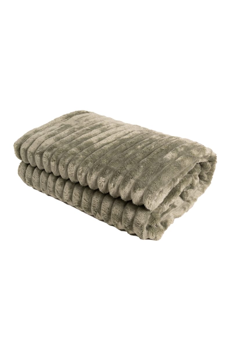 Pläd Stripe 130x170 cm - Grön - Textil & mattor - Filt & pläd