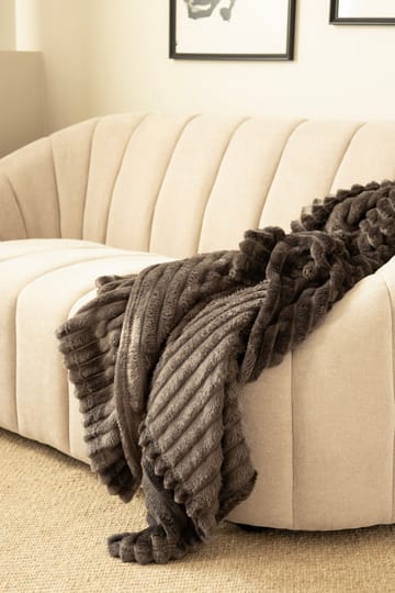 Pläd Stripe 130x170 cm - Grafit - Textil & mattor - Filt & pläd