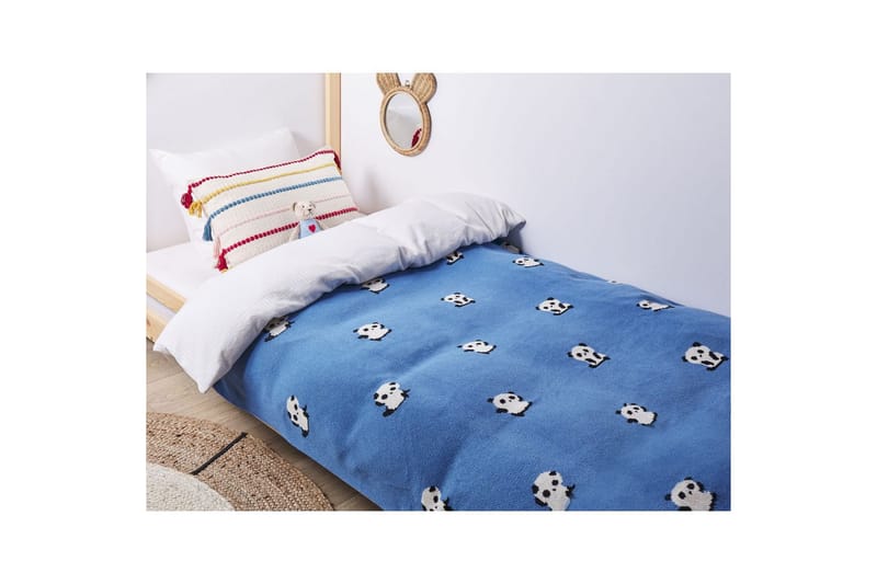 Pläd Talokan Blå/svart/vit - Blå/svart/vit - Textil & mattor - Filt & pläd