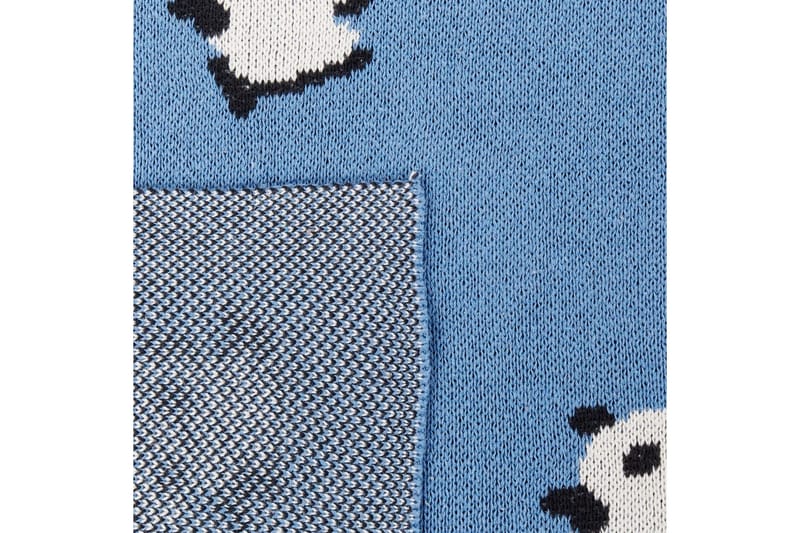 Pläd Talokan Blå/svart/vit - Blå/svart/vit - Textil & mattor - Filt & pläd