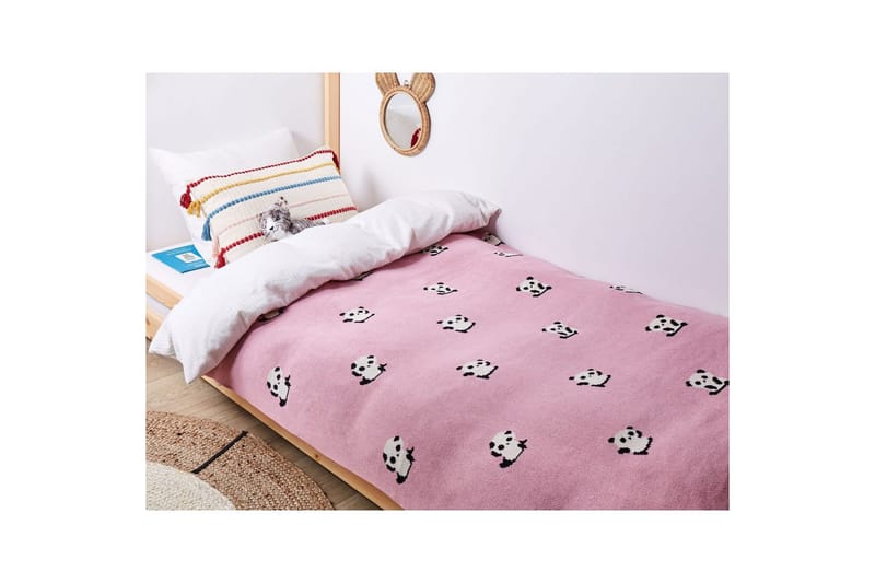 Pläd Talokan Rosa/svart/vit - Rosa/svart/vit - Textil & mattor - Filt & pläd