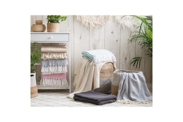 Pläd Tangier Grön/Vit - Grön/Vit - Textil & mattor - Filt & pläd