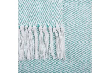 Pläd Tangier Grön/Vit - Grön/Vit - Textil & mattor - Filt & pläd