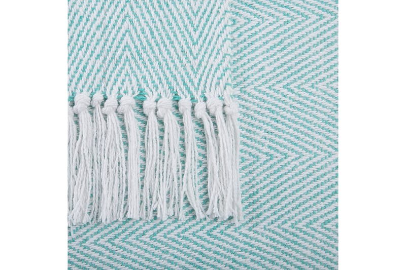 Pläd Tangier Grön/Vit - Grön/Vit - Textil & mattor - Filt & pläd