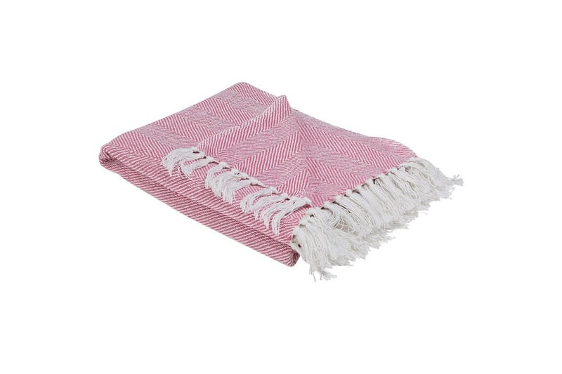 Pläd Tangier Rosa/Vit - Rosa/Vit - Textil & mattor - Filt & pläd