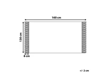 Pläd Tangier Rosa/Vit - Rosa/Vit - Textil & mattor - Filt & pläd