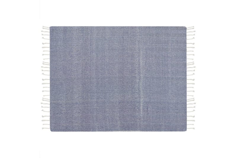Pläd Tilmi Blå/Vit - Blå/Vit - Textil & mattor - Filt & pläd