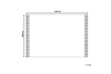 Pläd Vella Beige, 200x220 cm - Beige, 200x220 cm - Textil & mattor - Filt & pläd