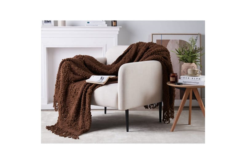 Pläd Vella Brun, 150x200 cm - Brun, 150x200 cm - Textil & mattor - Filt & pläd