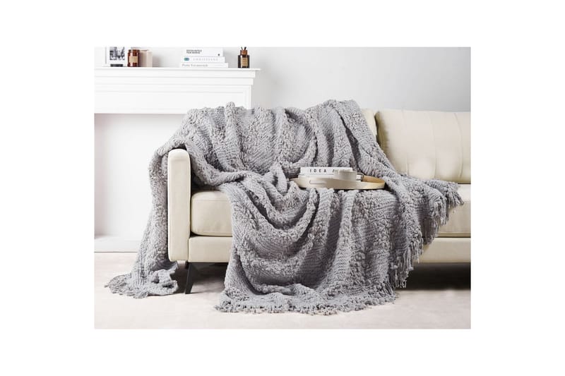 Pläd Vella Grå, 220x240 cm - Grå, 220x240 cm - Textil & mattor - Filt & pläd