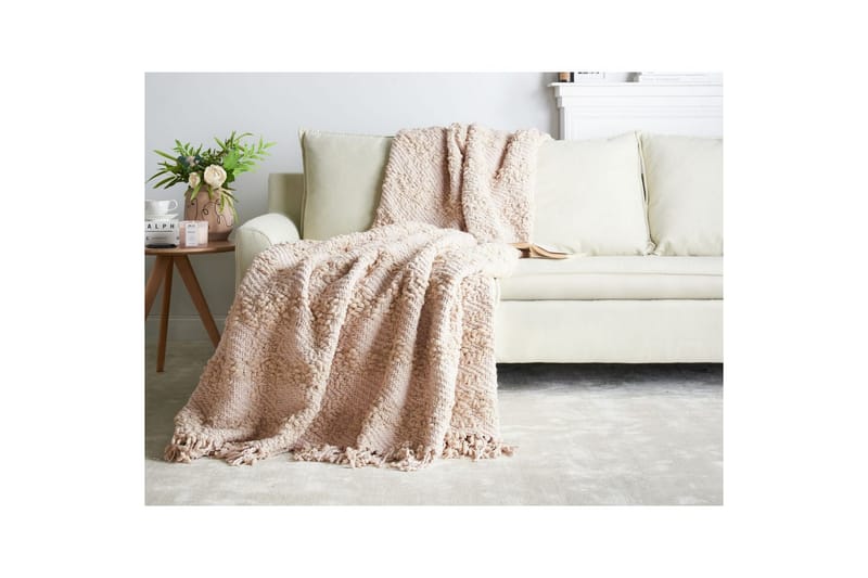 Pläd Vella Rosa, 200x220 cm - Rosa, 200x220 cm - Textil & mattor - Filt & pläd