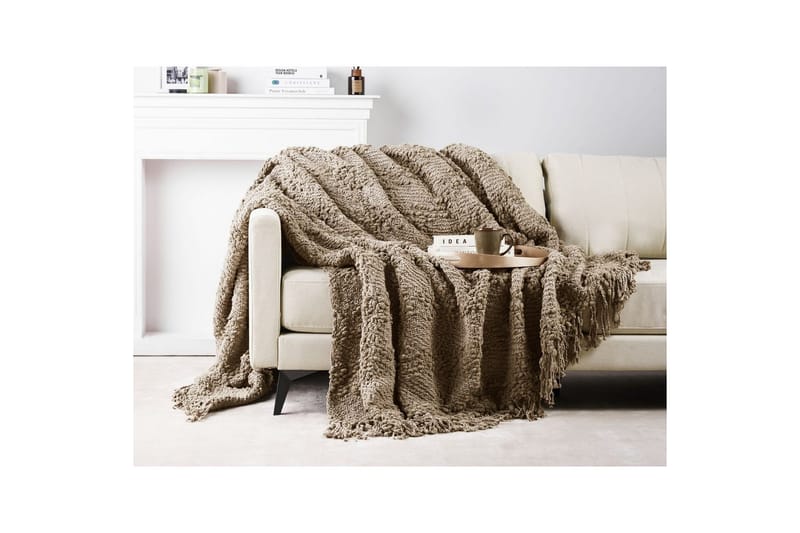Pläd Vella Taupe, 220x240 cm - Taupe, 220x240 cm - Textil & mattor - Filt & pläd