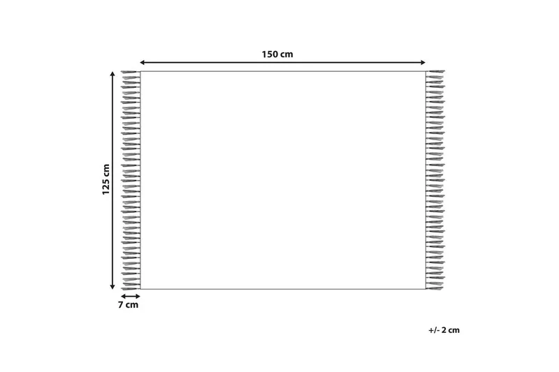 Pläd Yarsa Beige - Beige - Textil & mattor - Filt & pläd