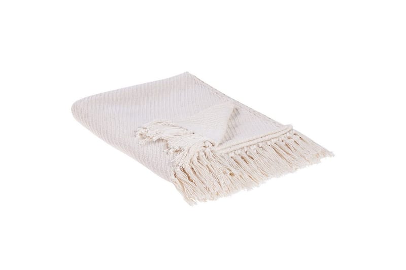 Pläd Yarsa Beige - Beige - Textil & mattor - Filt & pläd