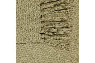 Pläd Yarsa Grön - Grön - Textil & mattor - Filt & pläd