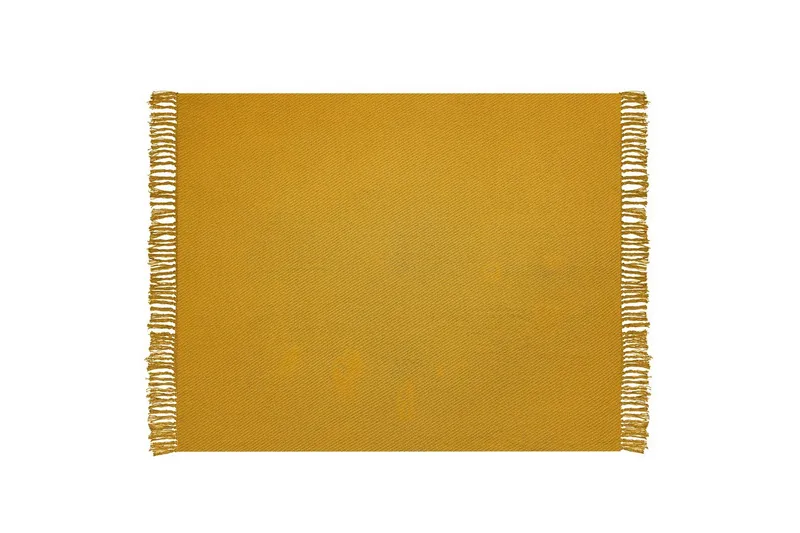 Pläd Yarsa Gul - Gul - Textil & mattor - Filt & pläd