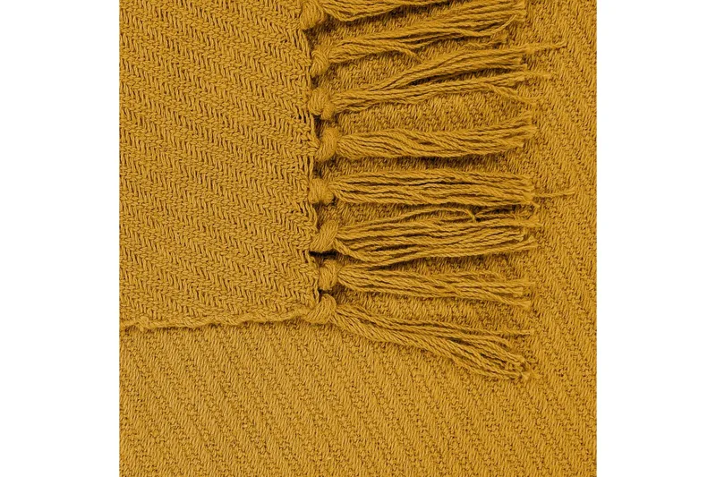 Pläd Yarsa Gul - Gul - Textil & mattor - Filt & pläd