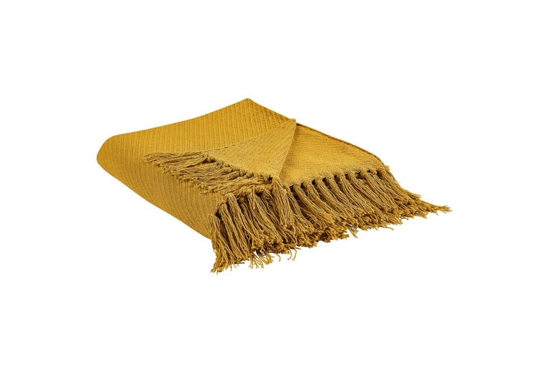Pläd Yarsa Gul - Gul - Textil & mattor - Filt & pläd