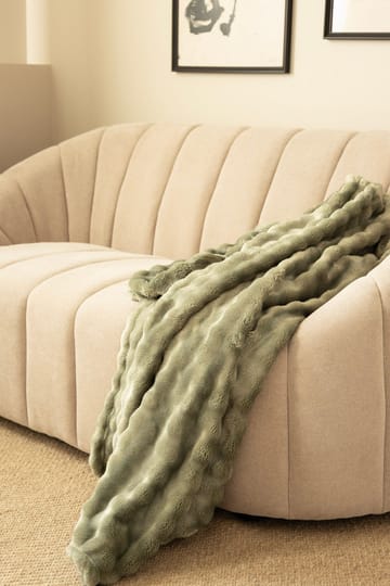 Pläd Pom Pom 150x220 cm - Grön - Textil & mattor - Filt & pläd