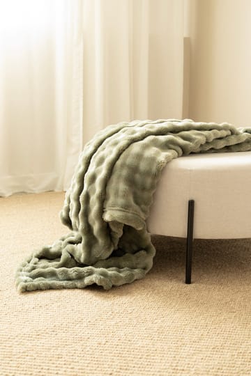 Pläd Pom Pom 150x220 cm - Grön - Textil & mattor - Filt & pläd