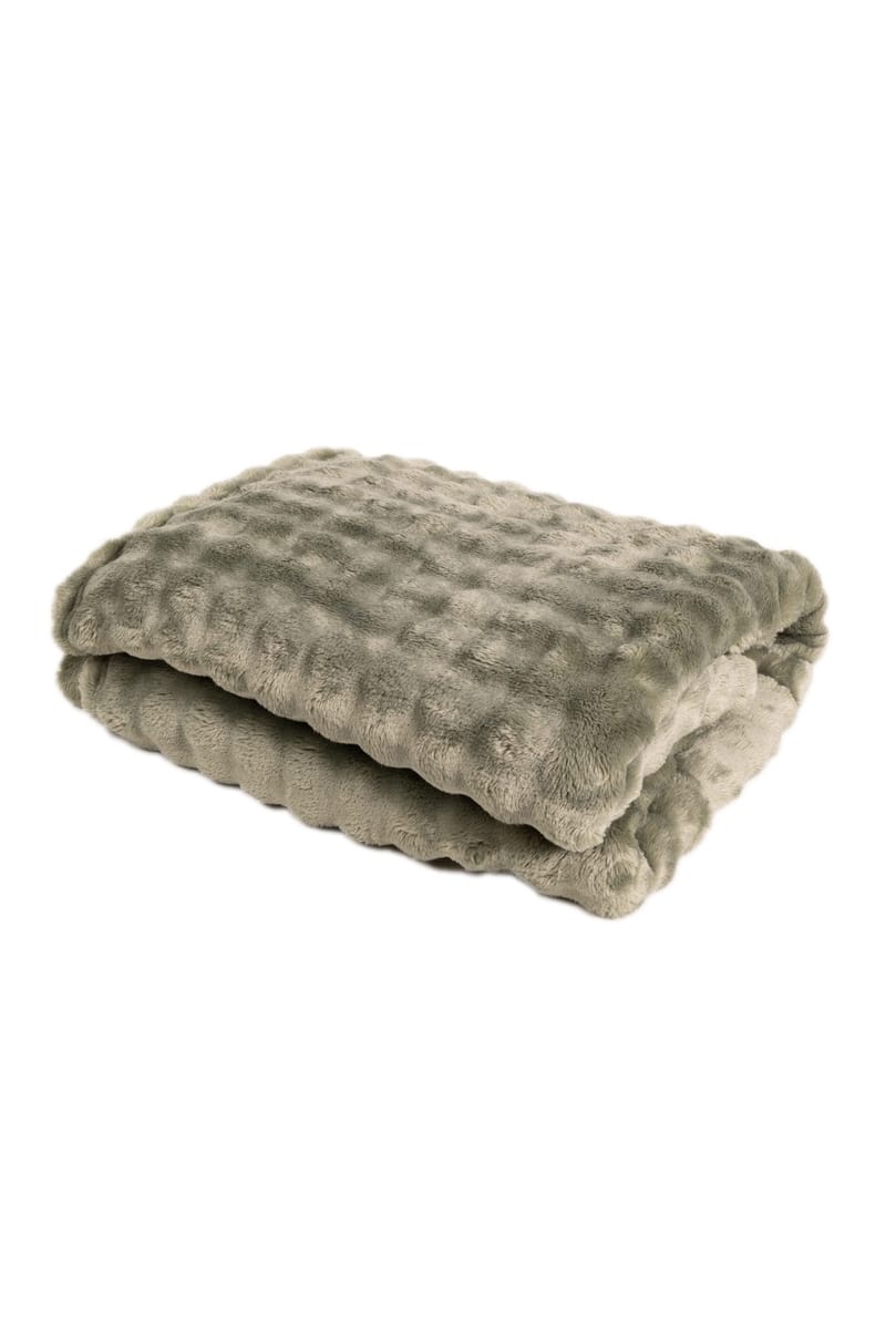 Pläd Pom Pom 150x220 cm - Grön - Textil & mattor - Filt & pläd