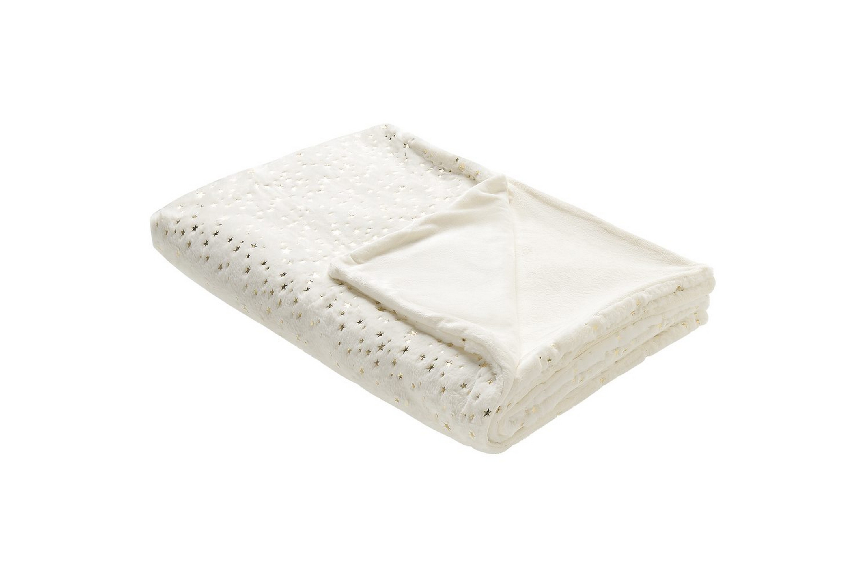 Pläd Alazeya Beige/guld,130x180 cm Beige/guld,130x180 cm