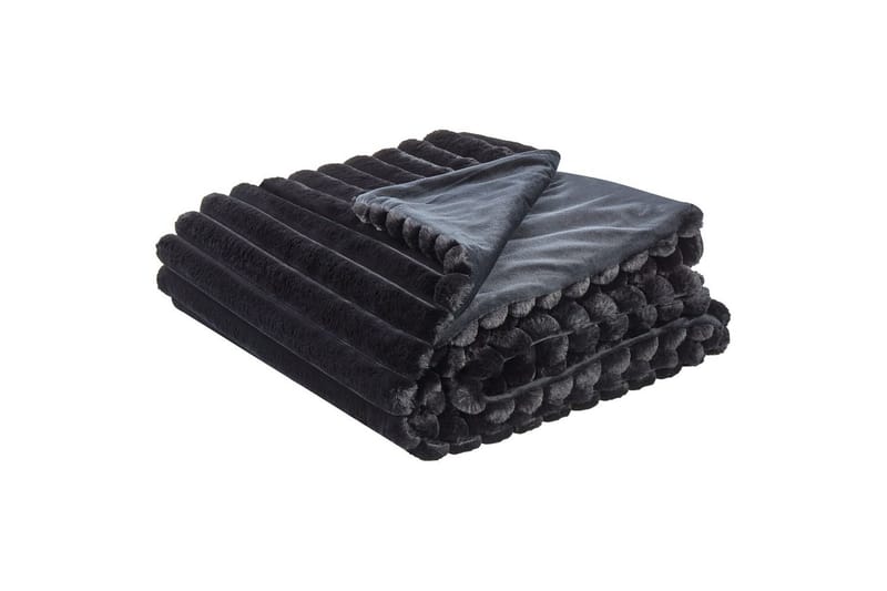 Sängöverkast Rakya Svart, 200x220 cm - Svart, 200x220 cm - Textil & mattor - Filt & pläd
