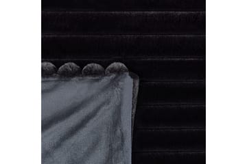 Sängöverkast Rakya Svart, 200x220 cm - Svart, 200x220 cm - Textil & mattor - Filt & pläd