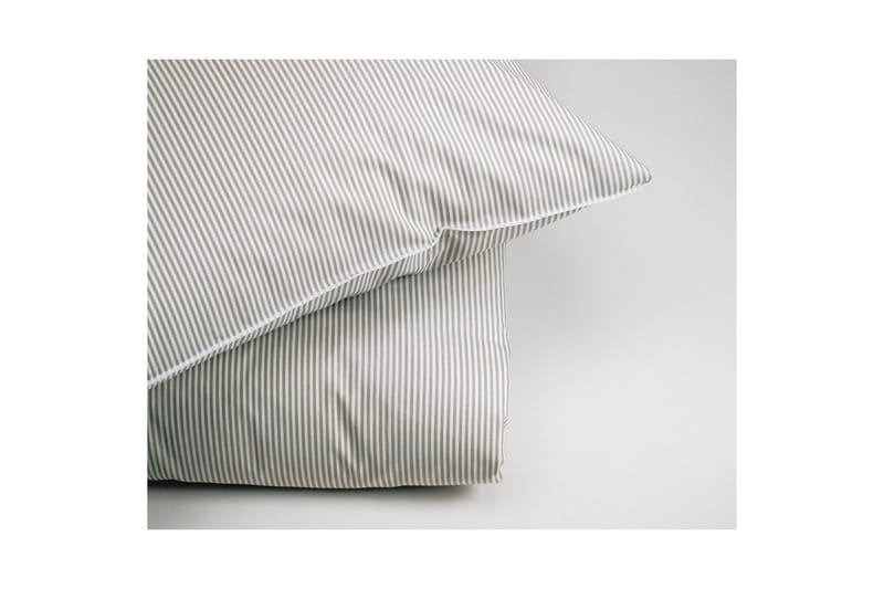 Örngott Tryckt rand 55 x 75 cm Grå - Grå - Textil & mattor - Sängkläder