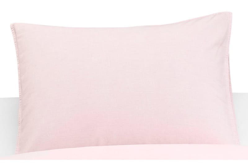 Örngott Washed Tvättad Linnelook Rosa 50x60 cm - Borganäs - Sängkläder - Örngott
