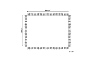 Sängöverkast Yerbent Vit, 200x220 cm - Vit, 200x220 cm - Textil & mattor - Sängkläder - Överkast - Överkast dubbelsäng