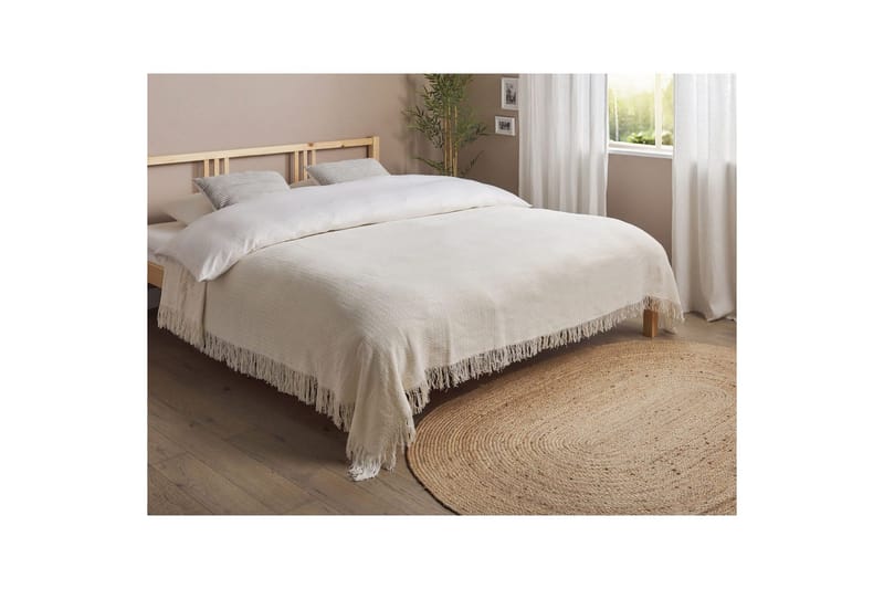 Sängöverkast Yerbent Vit, 200x220 cm - Vit, 200x220 cm - Textil & mattor - Sängkläder - Överkast - Överkast dubbelsäng