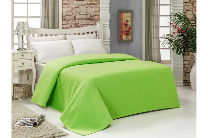 Överkast Bella Carine by Esil Home 160x240 cm - Grön - Sängkläder - Överkast - Överkast dubbelsäng