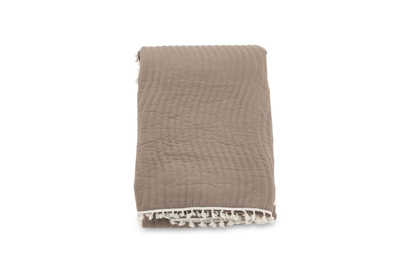 Överkast Gibbos 260x260 cm - Brun - Sängkläder - Överkast - Överkast dubbelsäng
