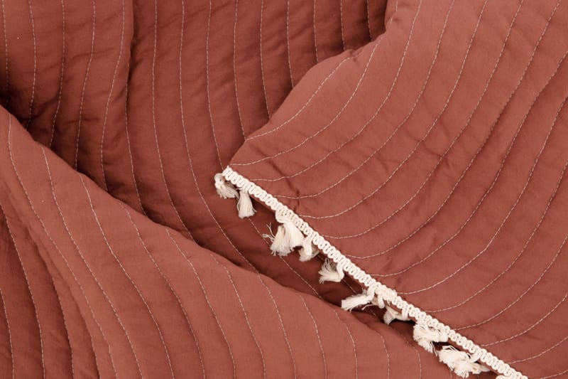 Överkast Gibbos 260x260 cm - Rostbrun - Sängkläder - Överkast dubbelsäng - Överkast