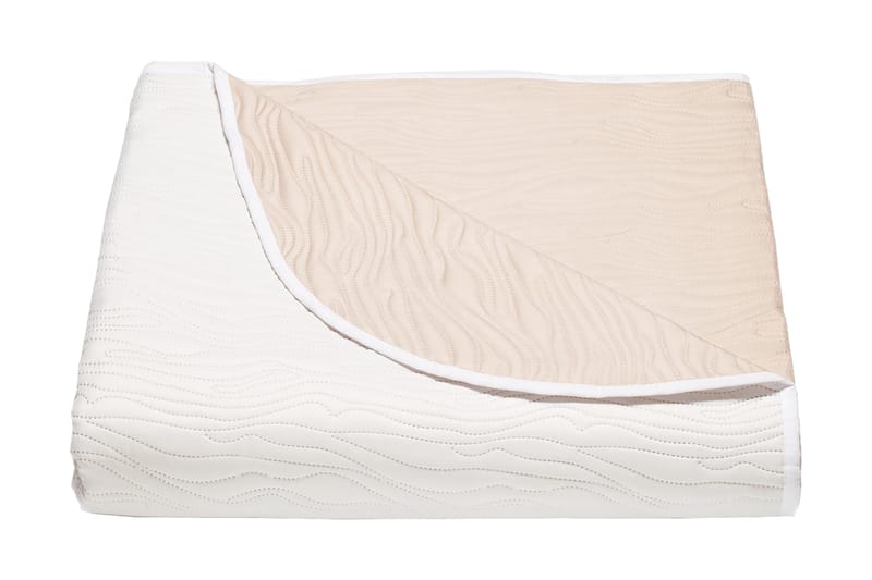 Överkast Joonas 260x160 cm - Vit|Beige - Sängkläder - Överkast - Överkast dubbelsäng