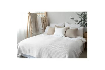 Sängöverkast 150 x 250 cm Vit - Vit - Textil & mattor - Sängkläder - Överkast