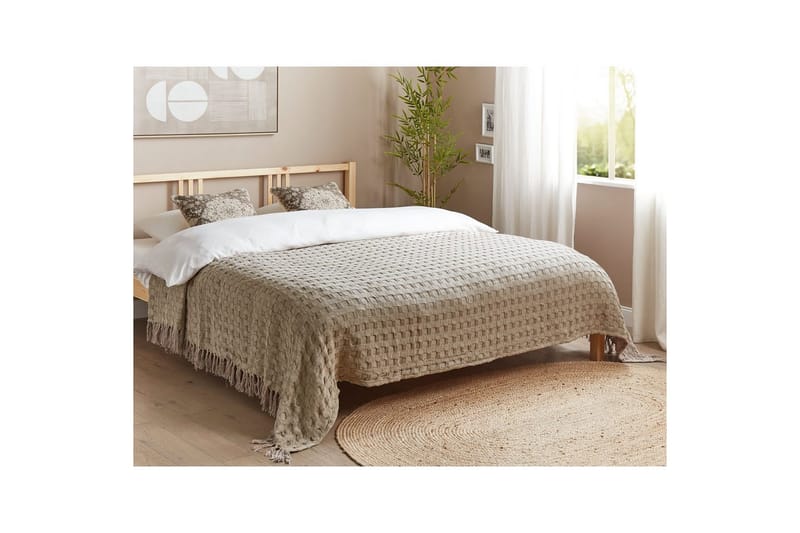 Sängöverkast Bere Taupe, 220x240 cm - Taupe, 220x240 cm - Textil & mattor - Sängkläder - Överkast
