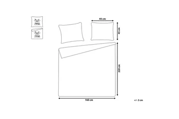 Sängöverkast Rayen med kuddar 160x220 cm - 160x220 cm - Textil & mattor - Sängkläder - Överkast