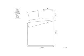Sängöverkast Rayen med kuddar 160x220 cm - 160x220 cm - Textil & mattor - Sängkläder - Överkast
